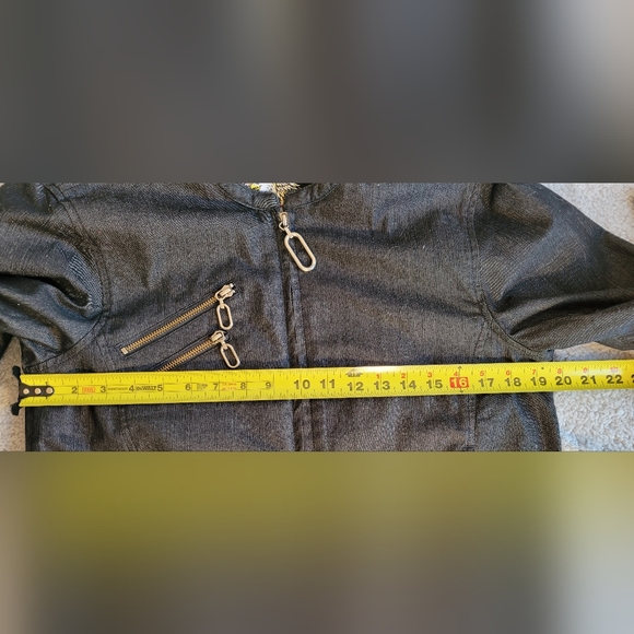 Harley Davidson  Women's Jacket Dark Gray with zippers Medium - Picture 13 of 15